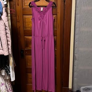 Faded Glory purple maxi dress, size 26/28